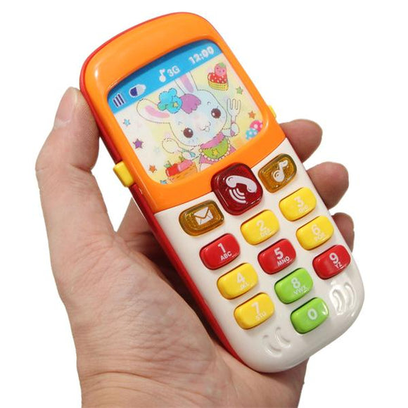 Electronic Toys Kid Mobile Cell Phone Telephone Educational Early Toddlers Learning Musical