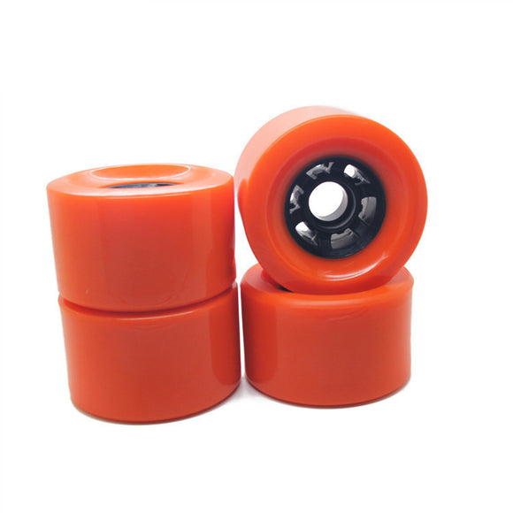 Maxfind 4 Pcs Skateboard Wheels 80A 80% Rebound Rubber Casters Pu Wheel