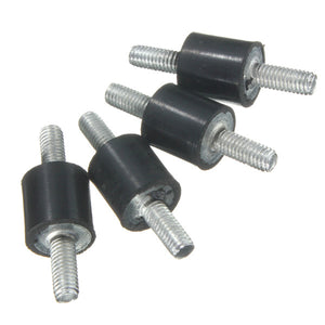 4pcs M3 8x8mm Rubber Mounts Double Ends Screw Anti-Vibration Mount Rubber Shock Absorber