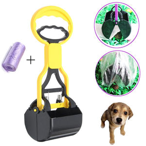 Pet Dog Cat Waste Pooper Scooper Excavator Poo Grabber Pick Dung Garden Waste Cleanup