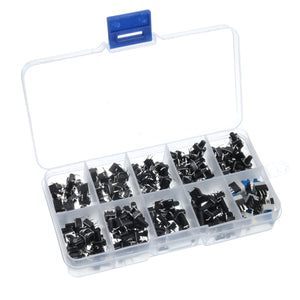 OCR TM 10 Value 180PCS Tactile Push Button Switch Micro Momentary Tact Assortment