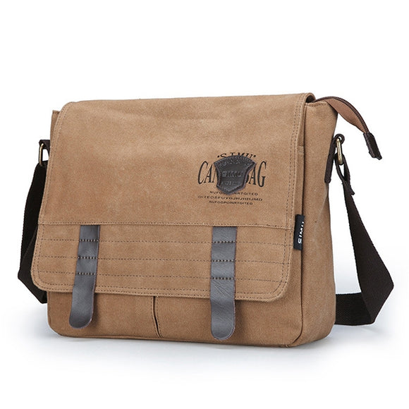 Men Canvas Casual Sport Outdoor Travel Crossbody Bag