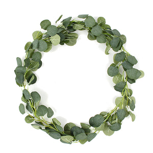 70 Artificial Eucalyptus Garland Faux Silk Vines Leave Leaf Green Wedding Decor Supplies"