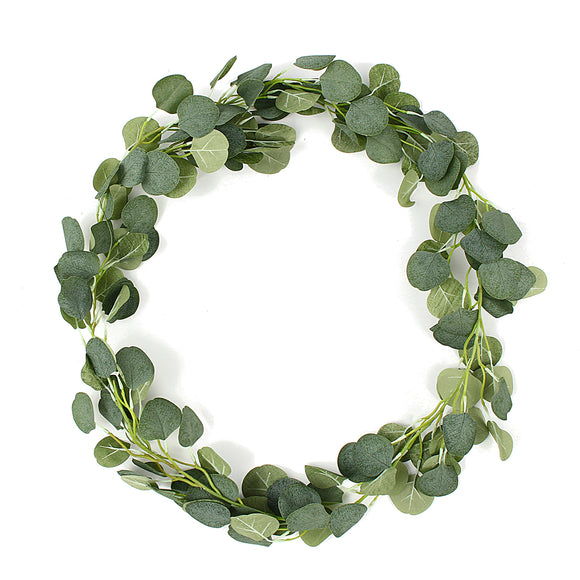 70 Artificial Eucalyptus Garland Faux Silk Vines Leave Leaf Green Wedding Decor Supplies