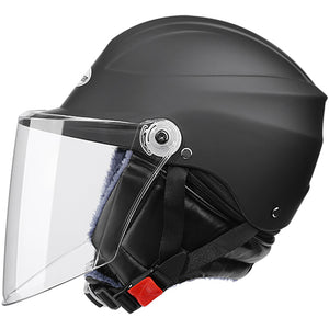 Nuoman Motorcycle Half Helmet Safety Unisex Sunshade Sun Protection Electric Scooter Headpiece