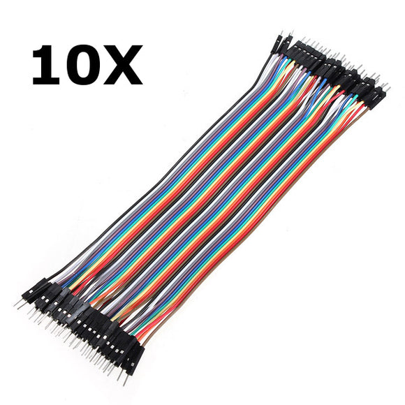 400pcs 20cm Male to Male Color Breadboard Jumper Cable Dupont Wire