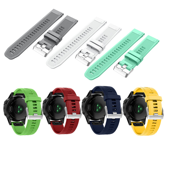 Replacement Silicone Waterproof Quick Fit Watch Strap Wristband for Garmin Fenix 5