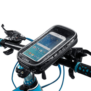 Waterproof Touch Screen Phone Pouch Bag Motorcycle Cycling Bike Handlebar Tube Mount Rotatable