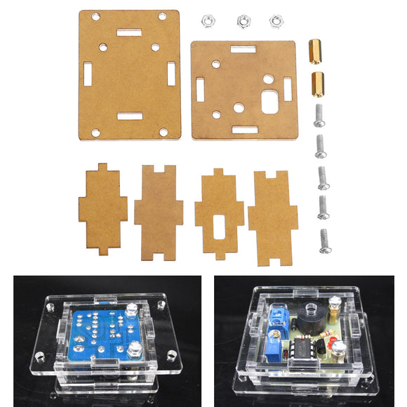 Acrylic Transparent Housing Case For Sound and Light Alarm Protection Module