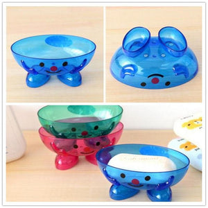 Creative Cartoon Bear Bathroom Draining Soap Box