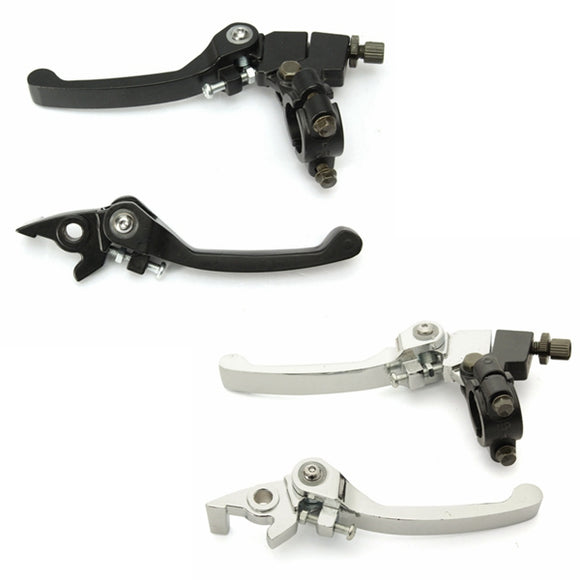 Pair 7/8inch 22mm Handlebar Clutch Brake Folding Snap Lever For 125cc 140cc Pit Dirt Bike