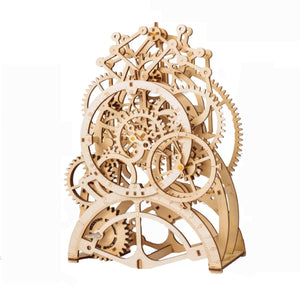 3D Self-Assembly Wooden Pendulum Clock Mechanical Gears Building Kits Puzzle Building Model Gift