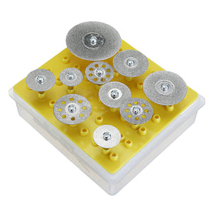 Drillpro 100pcs Diamond Cutting Discs Cut Off Wheel Set For Dremel Rotary Tool Saw Blade