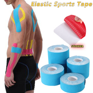 1pc 5m Self-adhesiv Elastic Sport Muscle Sport Tape Bandage Physio Strain Support Pain Relief Roll
