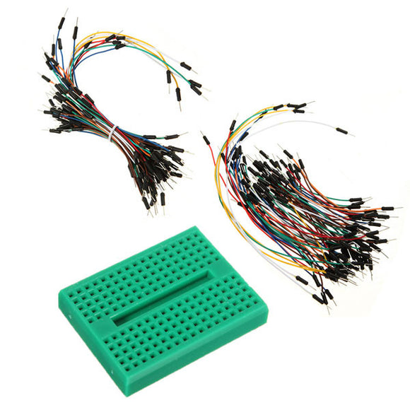 SYB-170 Green Mini Solderless Prototype Breadboard With 140Pcs Jump Wire For Arduino Shield