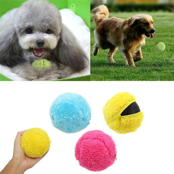 Microfiber Mop Rolling Ball Sweep Robots Automatic Vacuum Cleaner Plush Electronic Toys Random Color