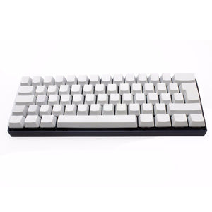 62 Key Black White Blank Thick PBT  ISO Keycaps Key Caps For Mechanical Keyboad