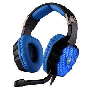 SADES A70 USB 7.1 Surround Sound Stereo Breathing Light Gaming Headphones with Microphone