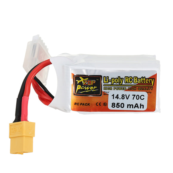 ZOP Power 14.8V 850mAh 70C 4S Lipo Battery XT60 Plug