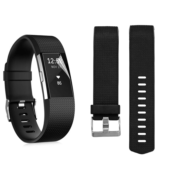 Replacement Silica Gel Watch Strap Watch Band For FITBIT CHARGE2