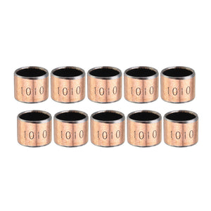 Machifit 10pcs 10x12x10mm Ball Bearing Bushing Copper Alloy Bearing Bushing