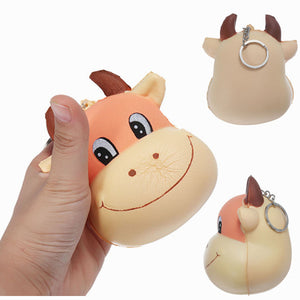 Squishy Cow Cattle 10*8*7.5cm Slow Rising Soft Animal Collection Gift Decor Toy