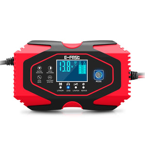 12V 24V LCD Display Battery Charger Repair Pulse Touch Screen For Car Motorcycle Lead-acid Battery Lithium Battery