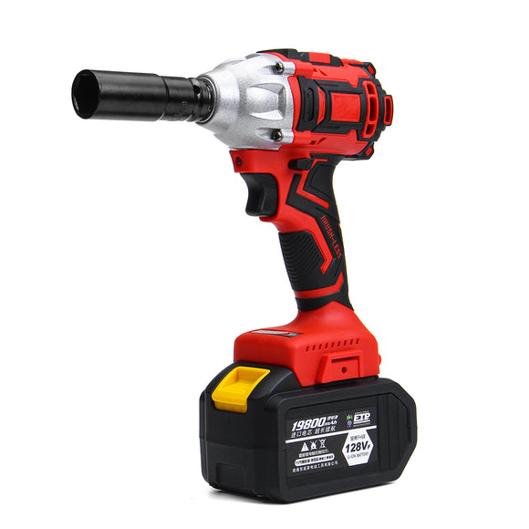 128VF 520N.M Brushless Impact Wrench Li-ion Battery Electric Wrench Power Tool