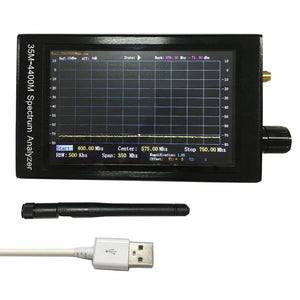 35M-4400M 4.3 Inch LCD Screen Professional Handheld Simple Spectrum Analyzer Measurement of Interphone Signal T0556