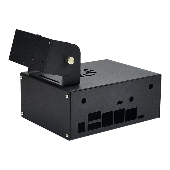 Caturda C2663 Black Metal Cover Box fits Jetson Nano compatible with A02 B01 Support Dual Camera Module Raspberry Pi