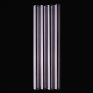 4Pcs 150mm Transparent Purple Borosilicate Glass Tube Tubing Pyrex Tubes Blowing Tube Test Tube 12mm OD 2.2 Thick Wall