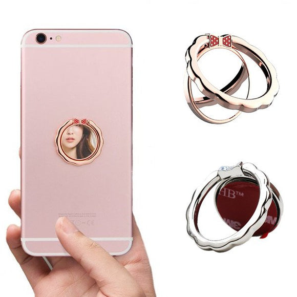 Universal Magnetic 360 Degree Rotation Metal Mirror Finger Ring Stand Car Phone Holder  for Xiaomi