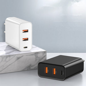 Baseus Speed Dual QC3.0 Quick USB Charger U+U 30W EU Charger for Samsung Xiaomi Huawei