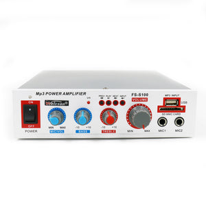 FS-S100 12W 220V USB TF Card bluetooth Speaker Audio Amplifier