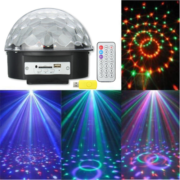 Magic Ball USB Bluetooth MP3 RGB LED Stage Light Scene Christmas KTV Disco Projector Lamp