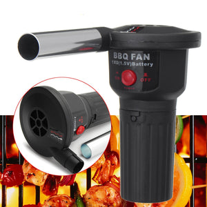 BBQ Barbecue Air Blower Motor Grill Hand Fan Electric Blowing Charcoal Machine