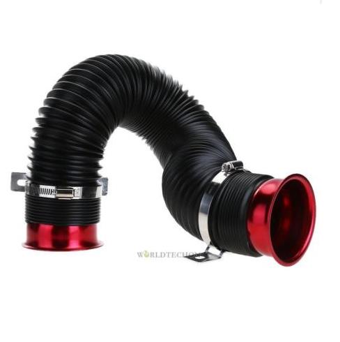 Universal 3 Inch Flexible Extendable RAM/Cold Air Intake Turbo Pipe Car Intake Hose Pipe Tube Duct