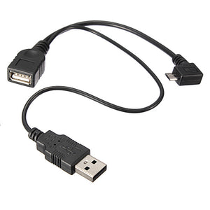 Universal Micro USB Male To USB Female Host OTG USB Power Y Splitter Adapter Cable for Samsung Phone