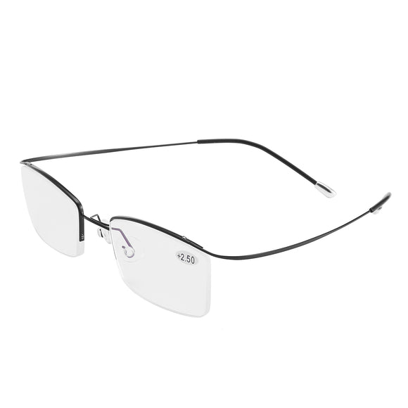 BRAODISION Presbyopic Reading Glasses HD Coated Resin Lens Flexible Titanium Frame