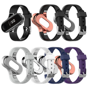 Bakeey Unique Design Watch Band Full Alloy Replacement Watch Strap for Xiaomi Mi band 3