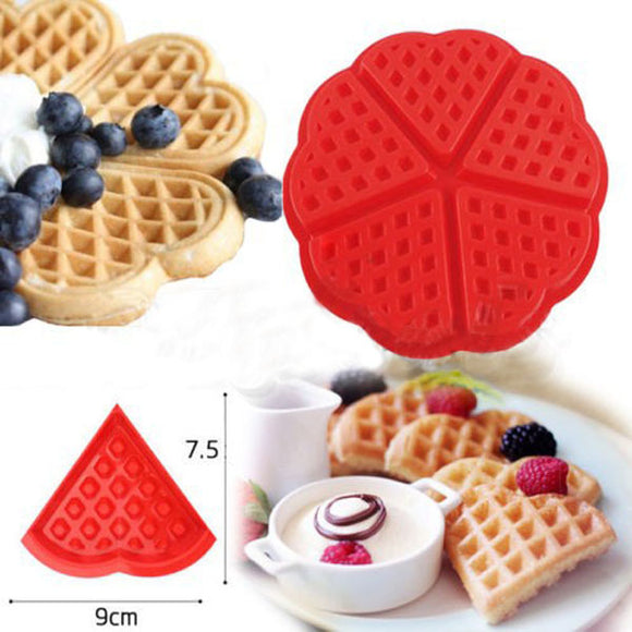 Heart Love Shape Silicone Waffle Mold Mould Cake Baking Mold