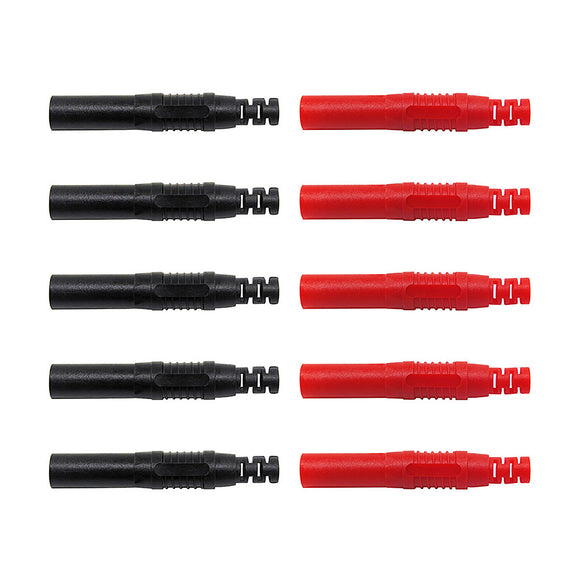 10pcs P3013 4mm Shrouded Safety Banana Plug Solder In line DIY Assembly Test Leads Connectors