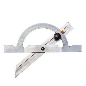 150x100mm Stainless Steel Adjustable Protractor 10-170 Degree Angle Ruler Woodworking Tool