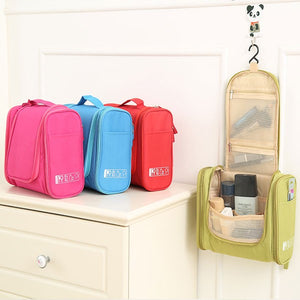 Multifunctional Travel Storage Bag Hanging Beautician Women Cosmetic Handbag Wash Makeup Bag