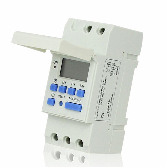 THC 15A 7 Day Digital LCD Weekly Programmable Timer AC 12V 24V 110V 220V Time Relay Switch