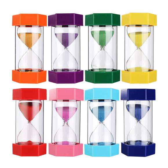 20min Sand Clock Timer Hexagonal Autism Hourglass Sandglass Home Office Decor 8 Colors