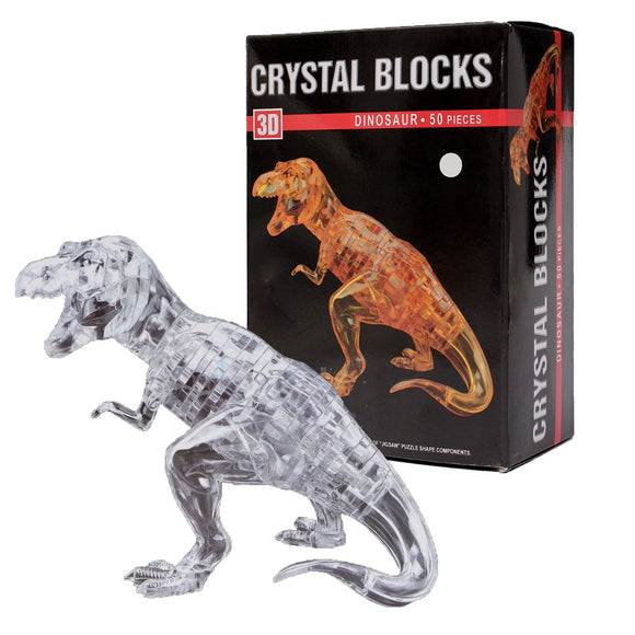 Crystal Puzzle 3D Dinosaur 50pcs Jigsaw Funtime Kid's Brain Teaser Game