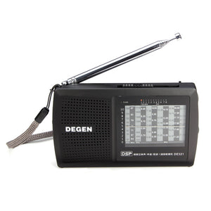 DEGEN DE321 FM Stereo MW SW Radio DSP World Band Receiver