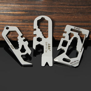 Sanrenmu GJ022D+SK016D+GJ017D Portable EDC Multi Tools Kit Keychain