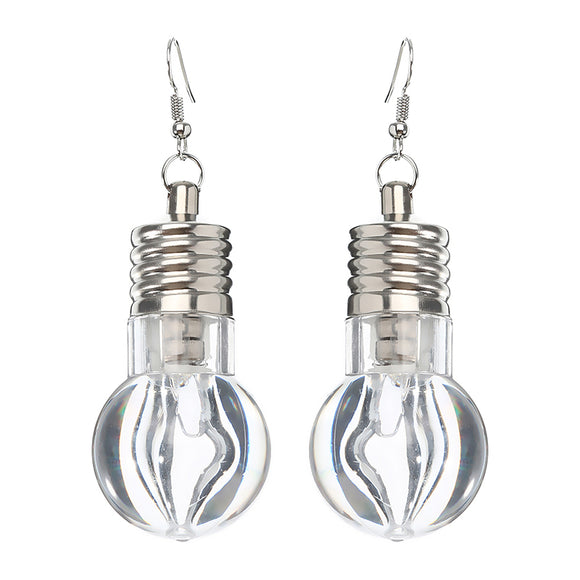 Cute LED Bulb Flashing Earrings Party Accessories for Women